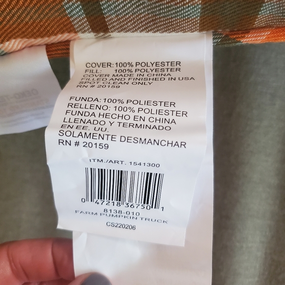 Fall Farmhouse Truck Throw Pillow-NWT - Picture 4 of 4